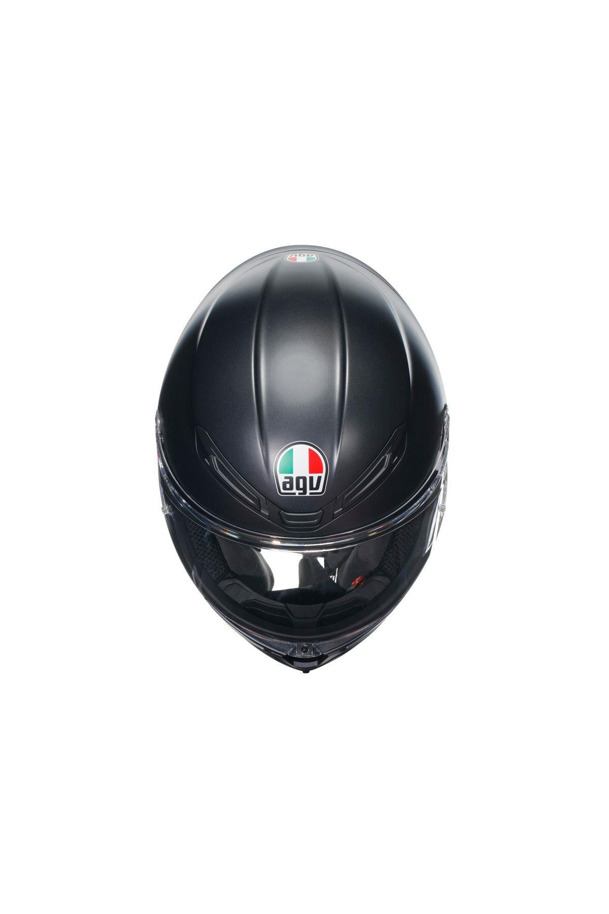 K6 S Mono Matt Black Kapalı Kask