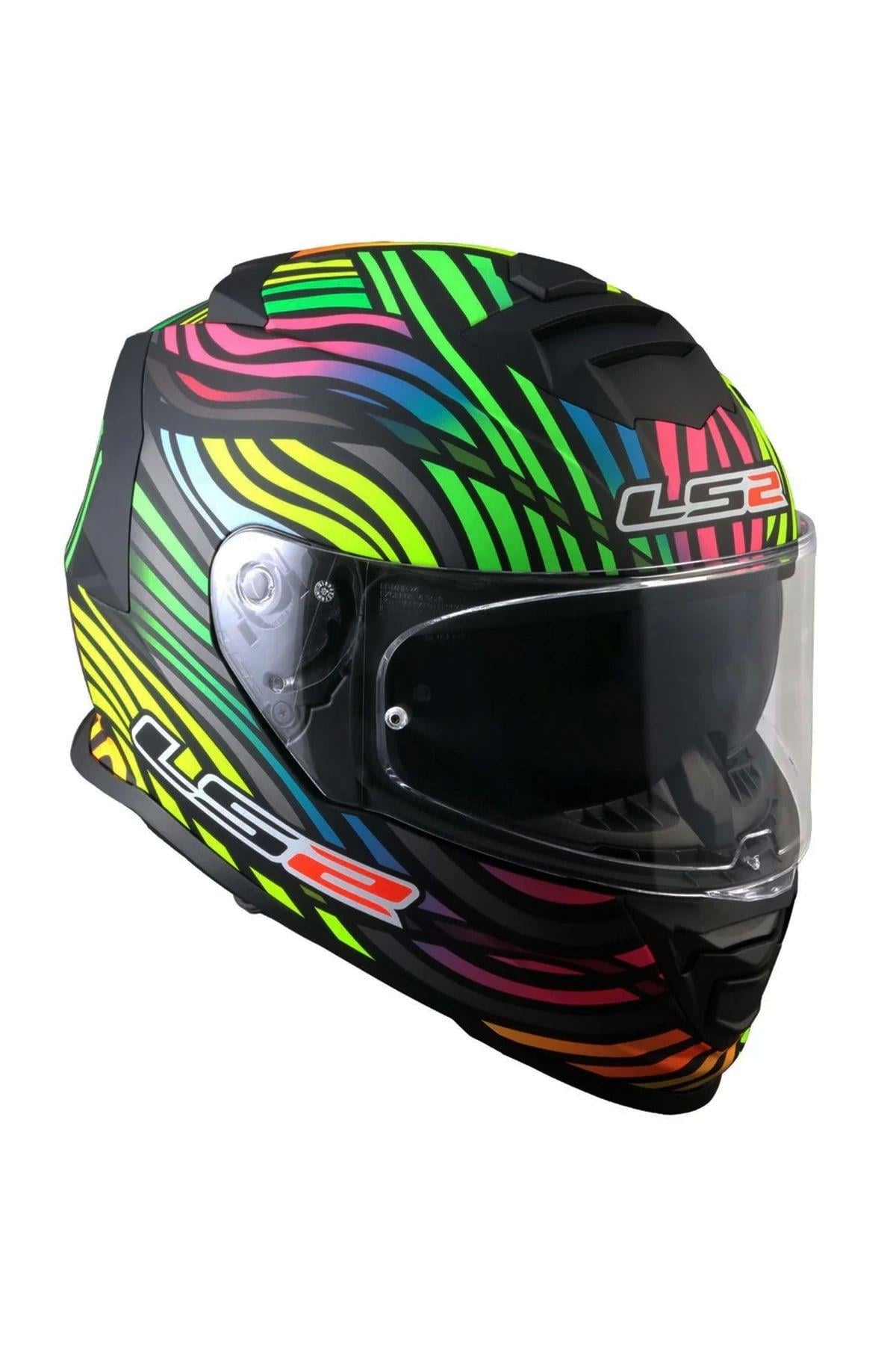 Storm 2 Power Mat Siyah-gökkuşağı Kask