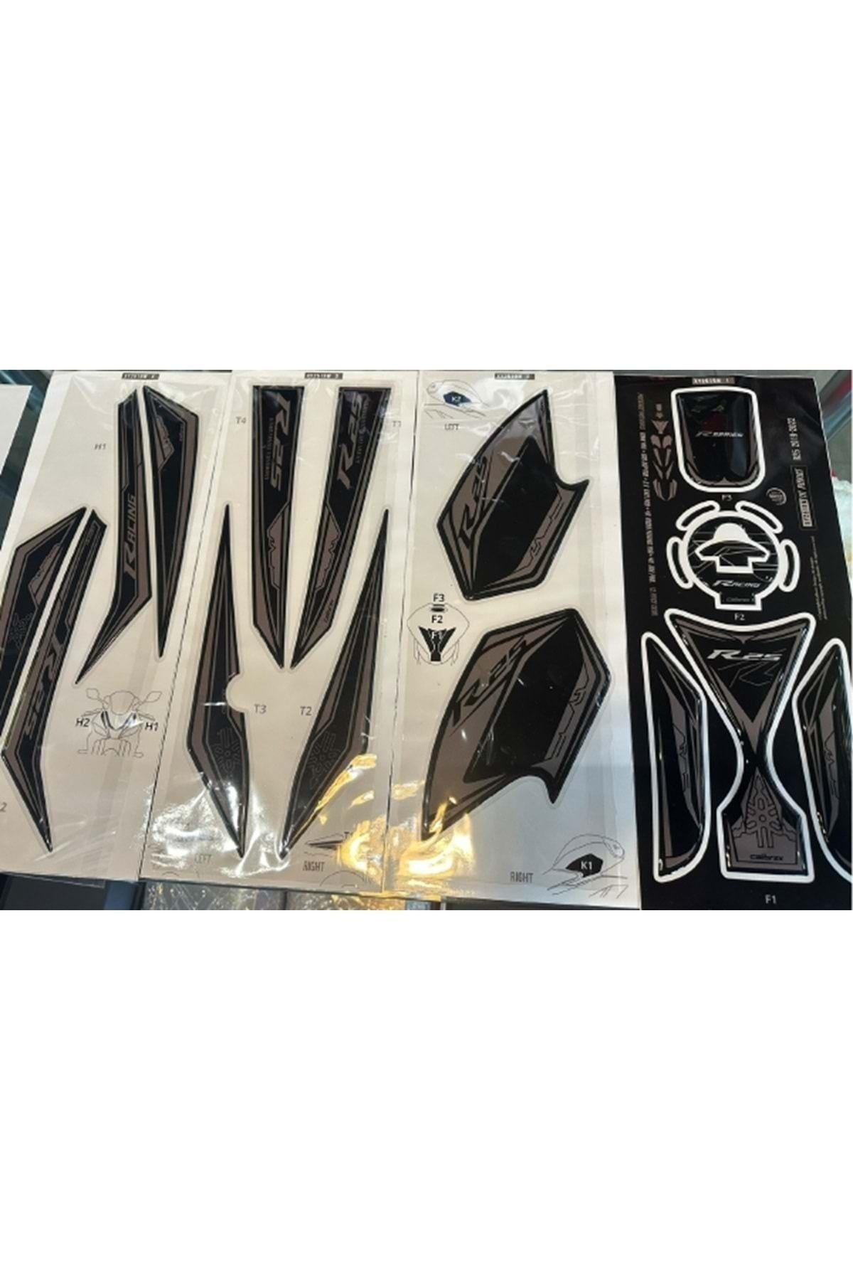 Yamaha R25 2019-2024 Tank Pad Full Set Xy2519w