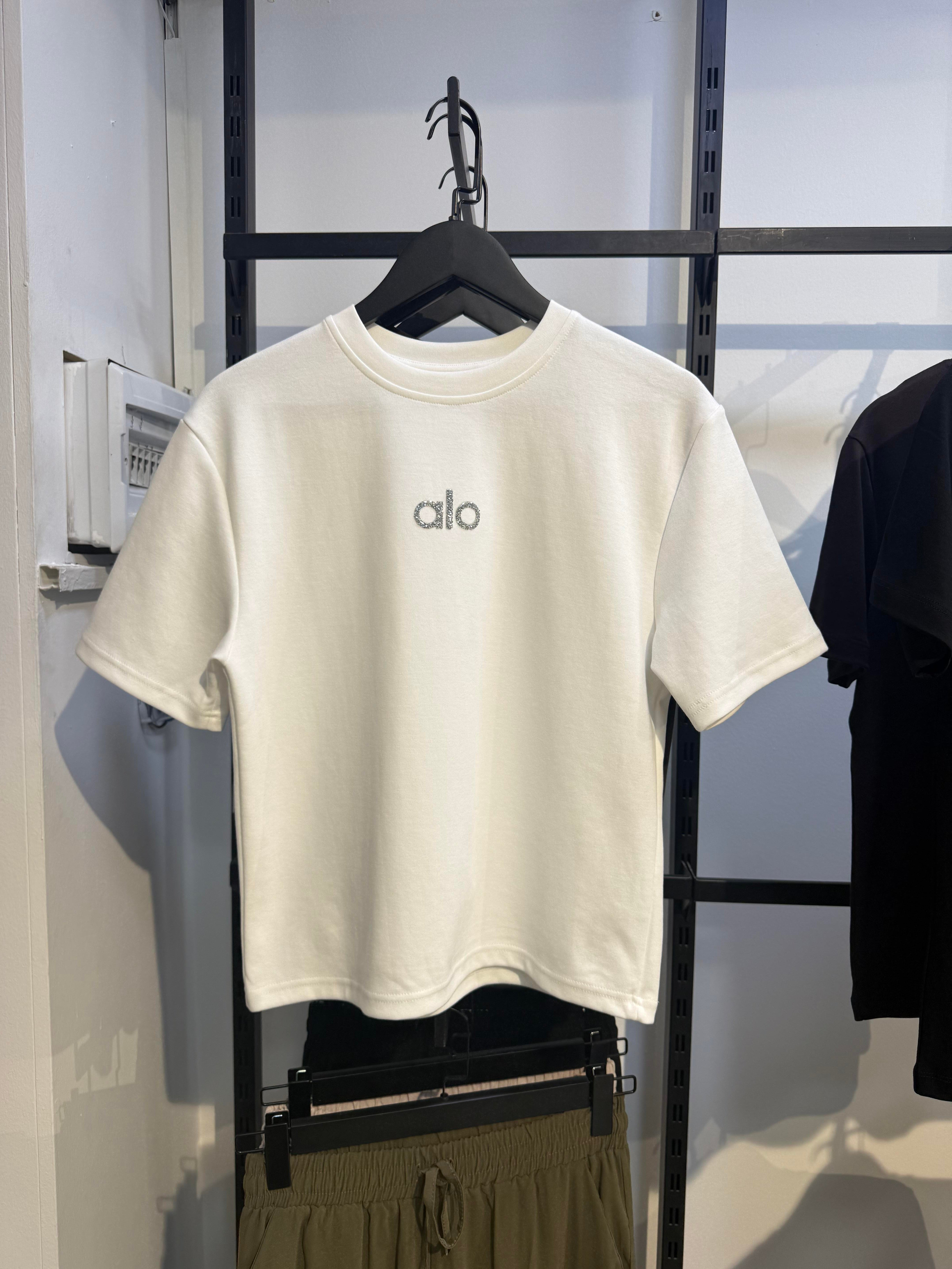 Al• taşlı tshirt - Beyaz