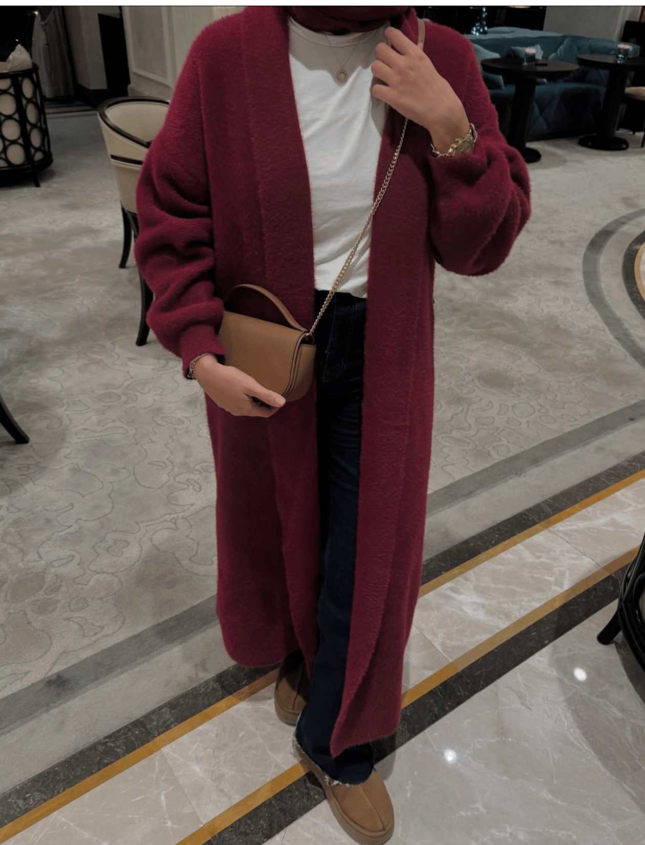 Angora Hırka | Bordo