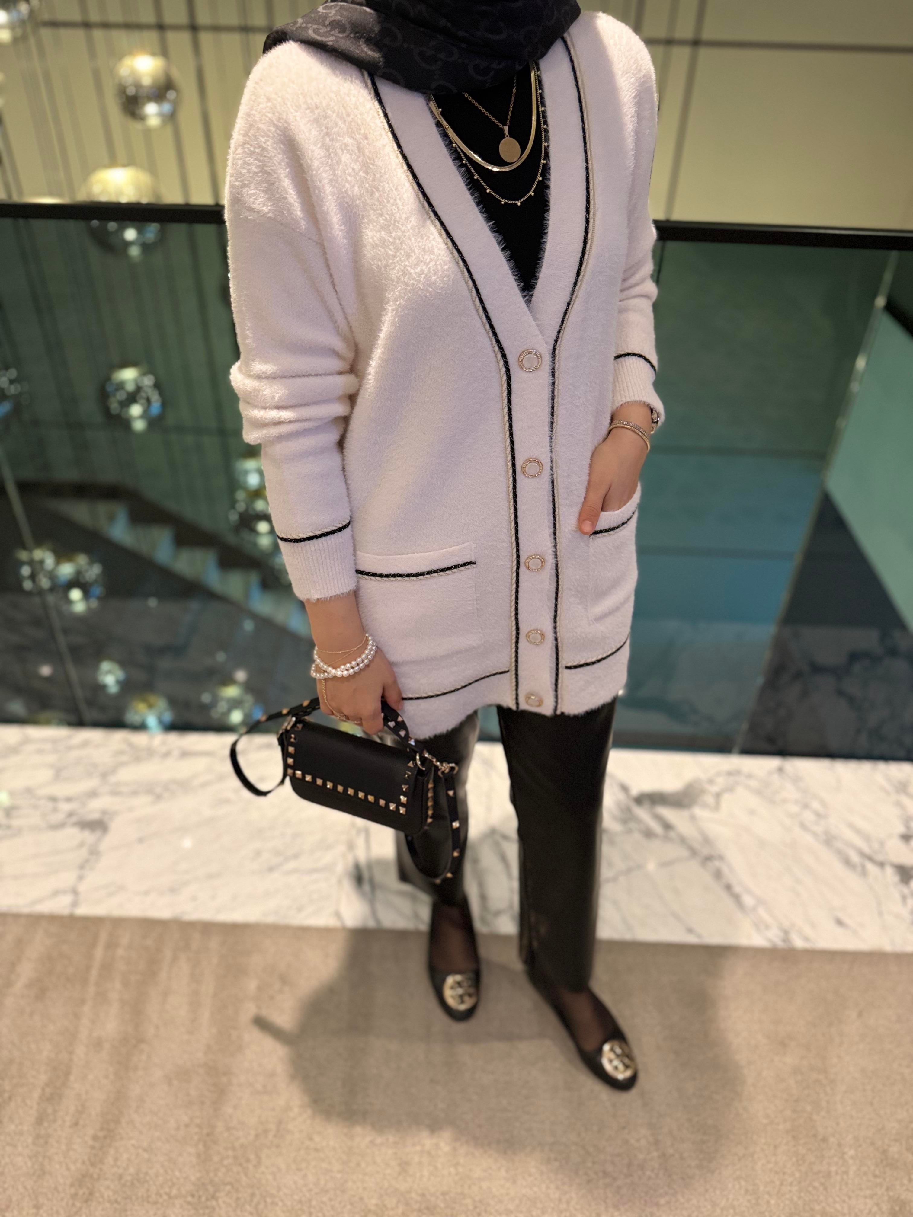 Angora Miss Hırka | Beyaz