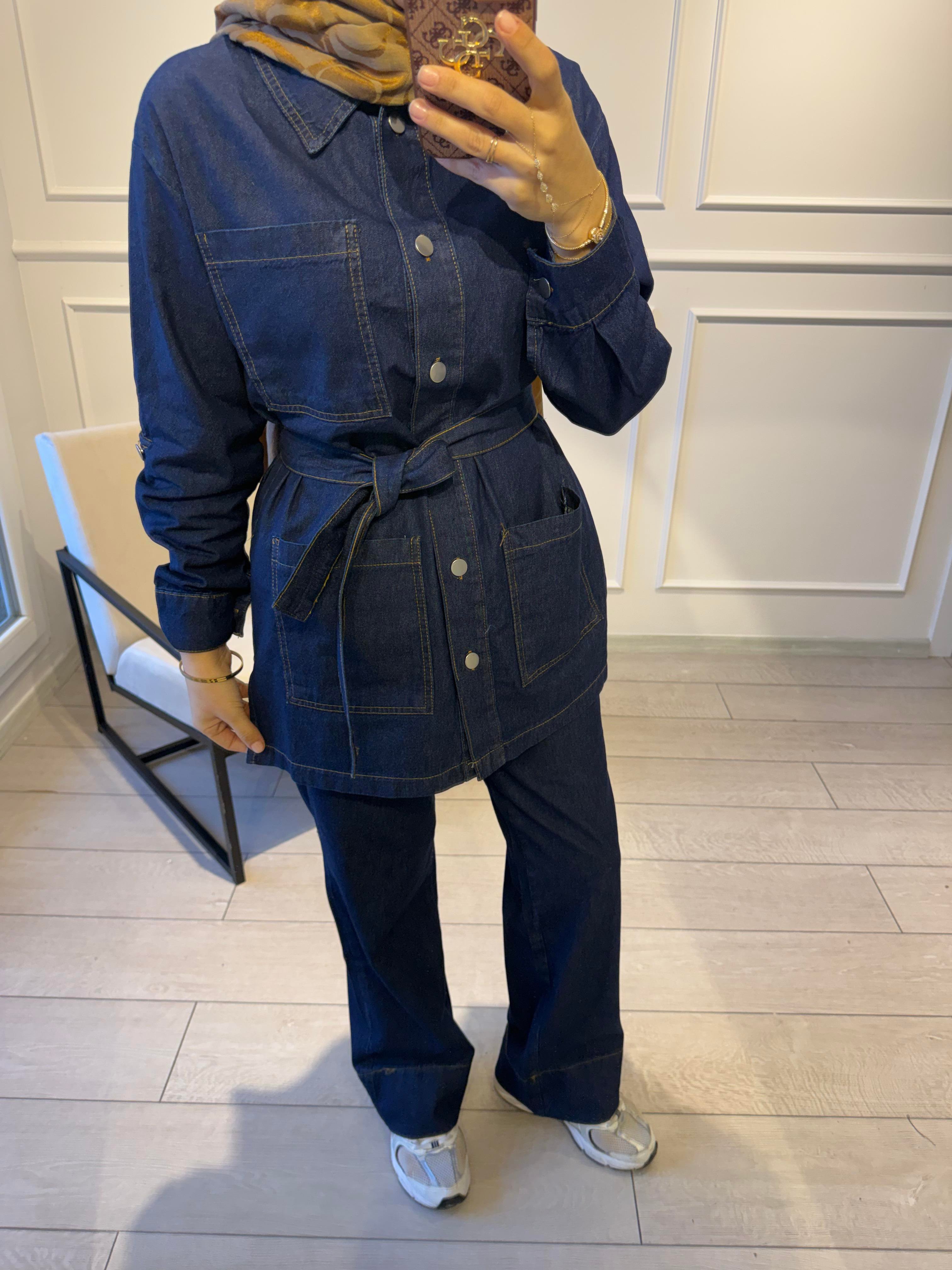 Denim İkili Takım