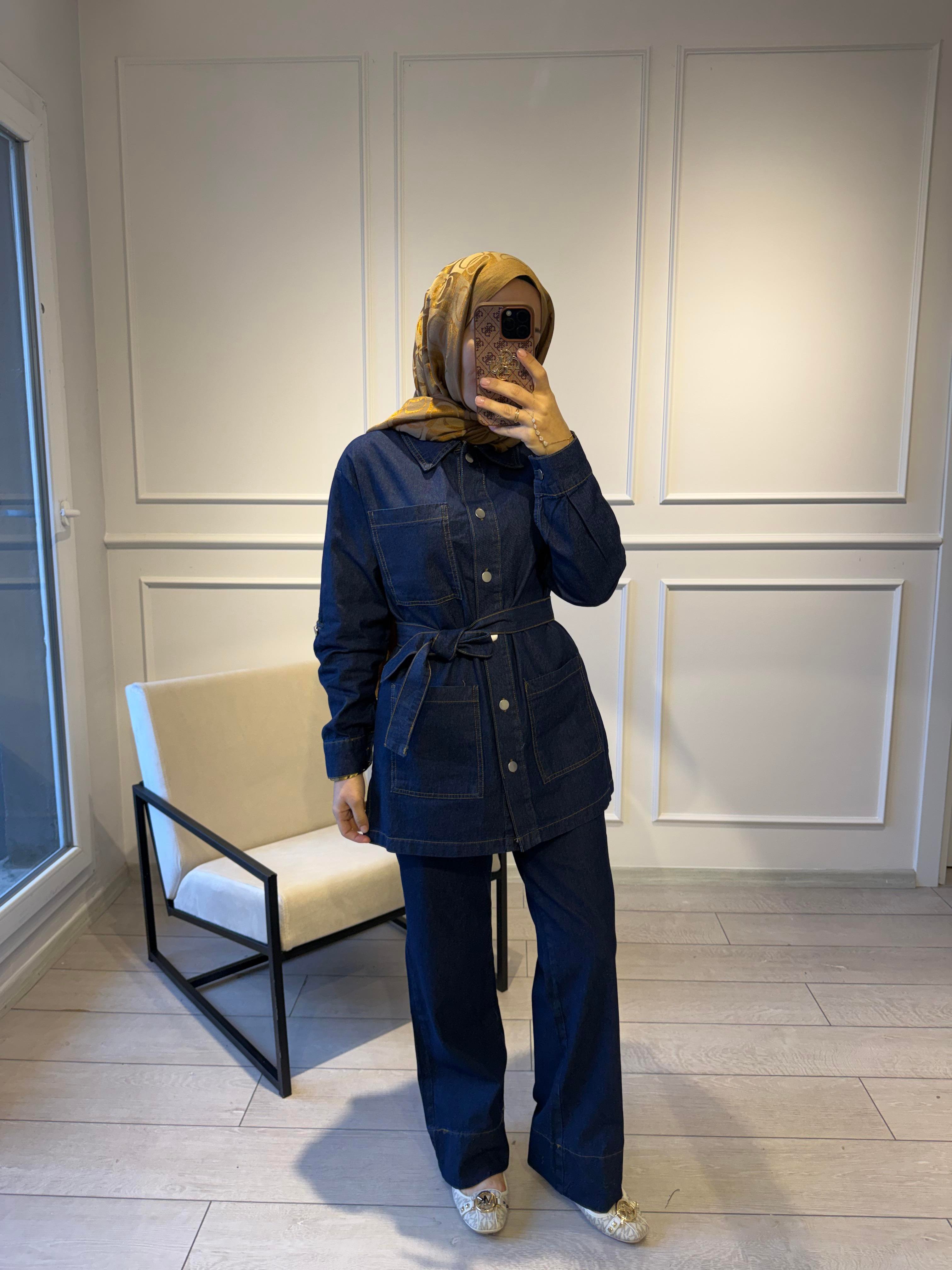 Denim İkili Takım