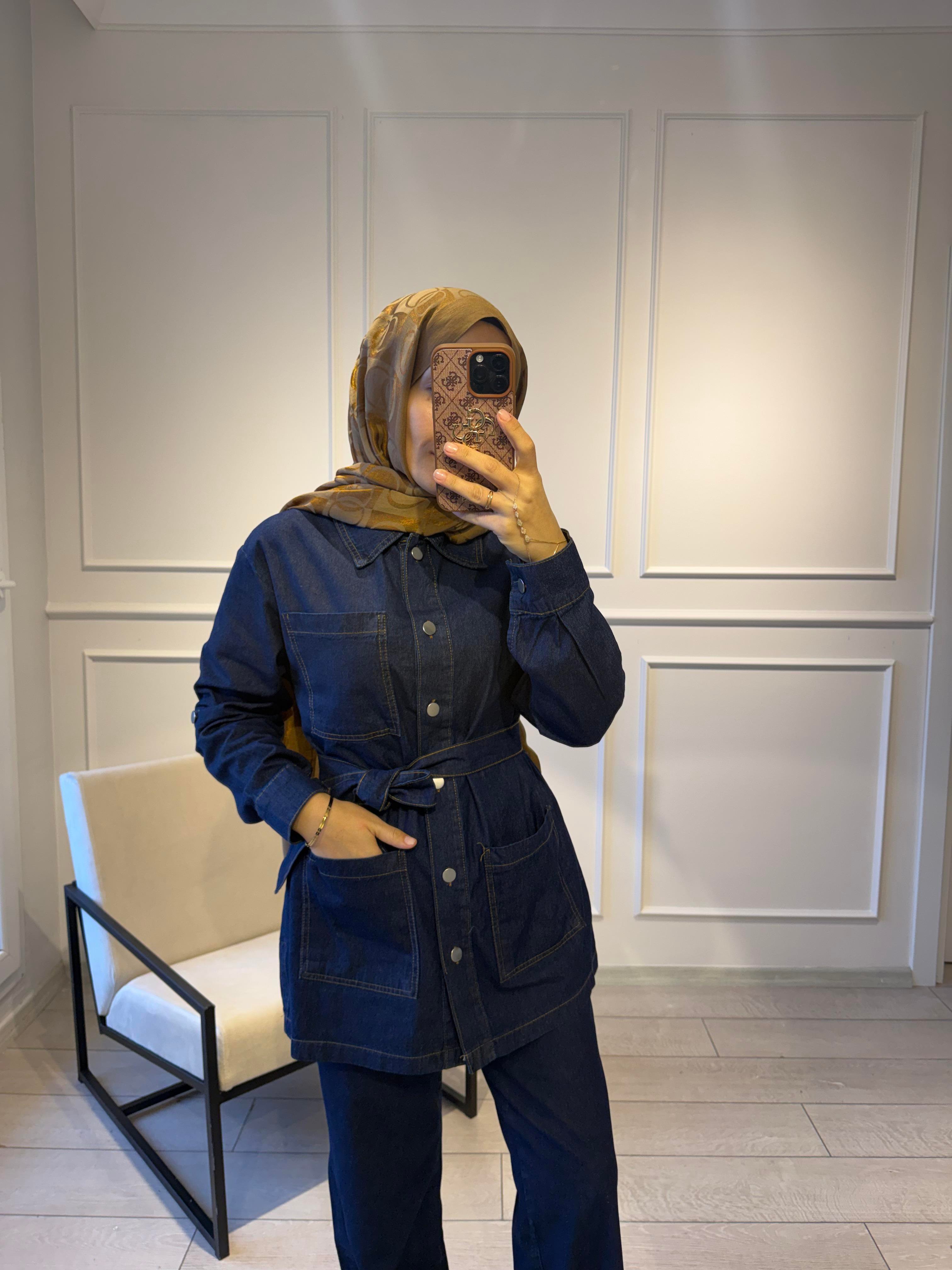 Denim İkili Takım