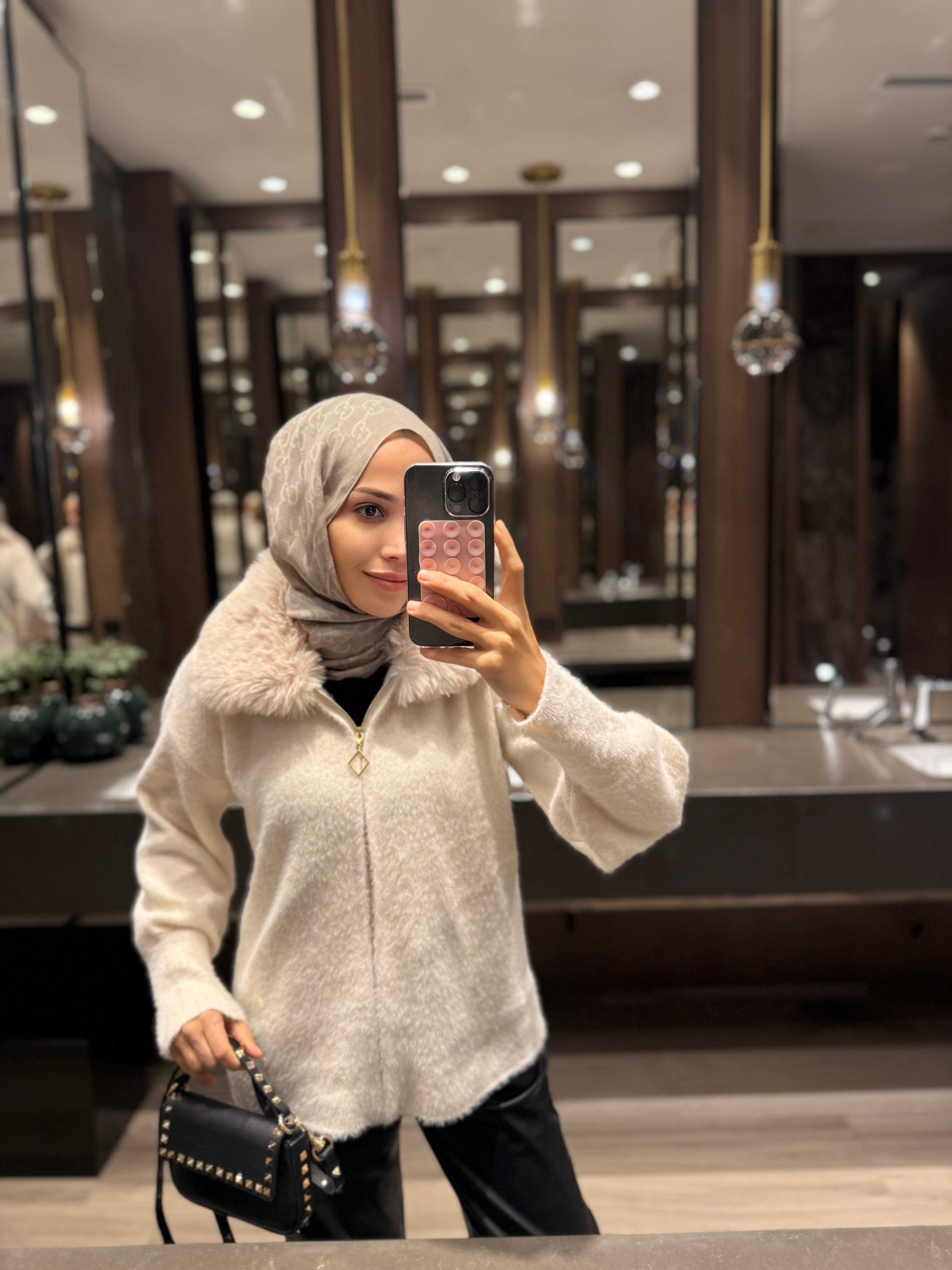 Dolce Angora hırka - Bej