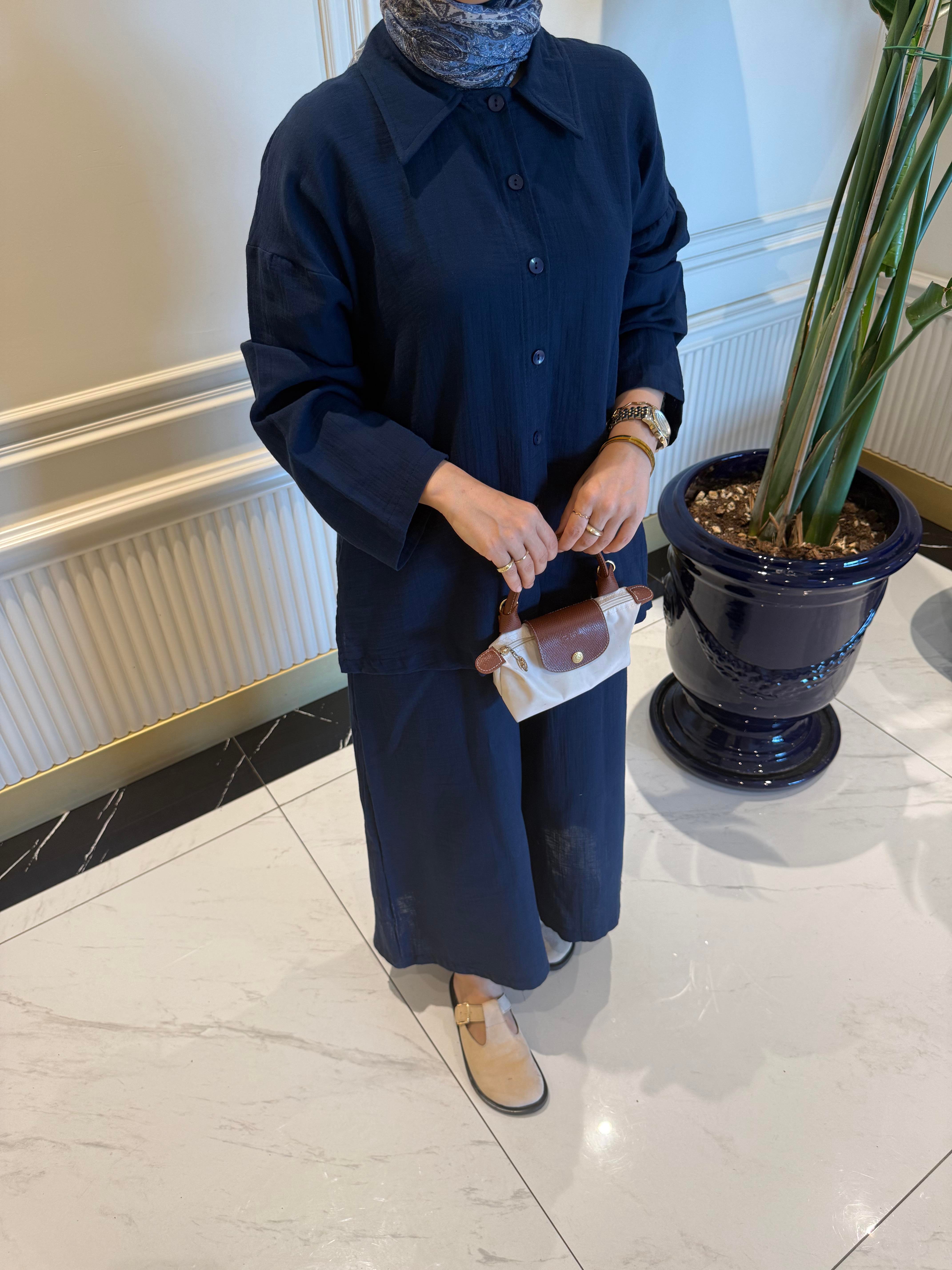 Emily Müslin Takım Lacivert