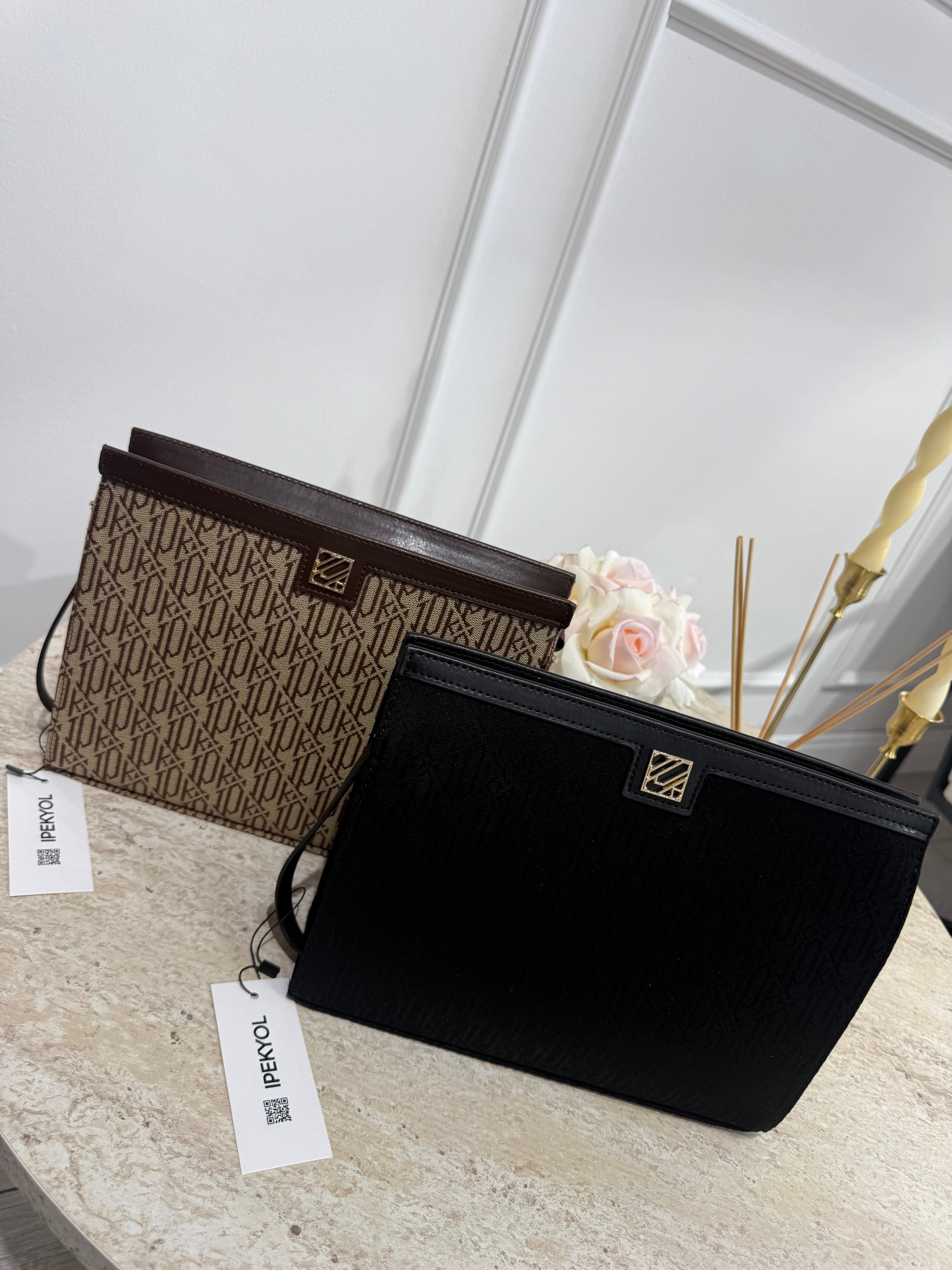 İpyl Kumaş clutch çanta