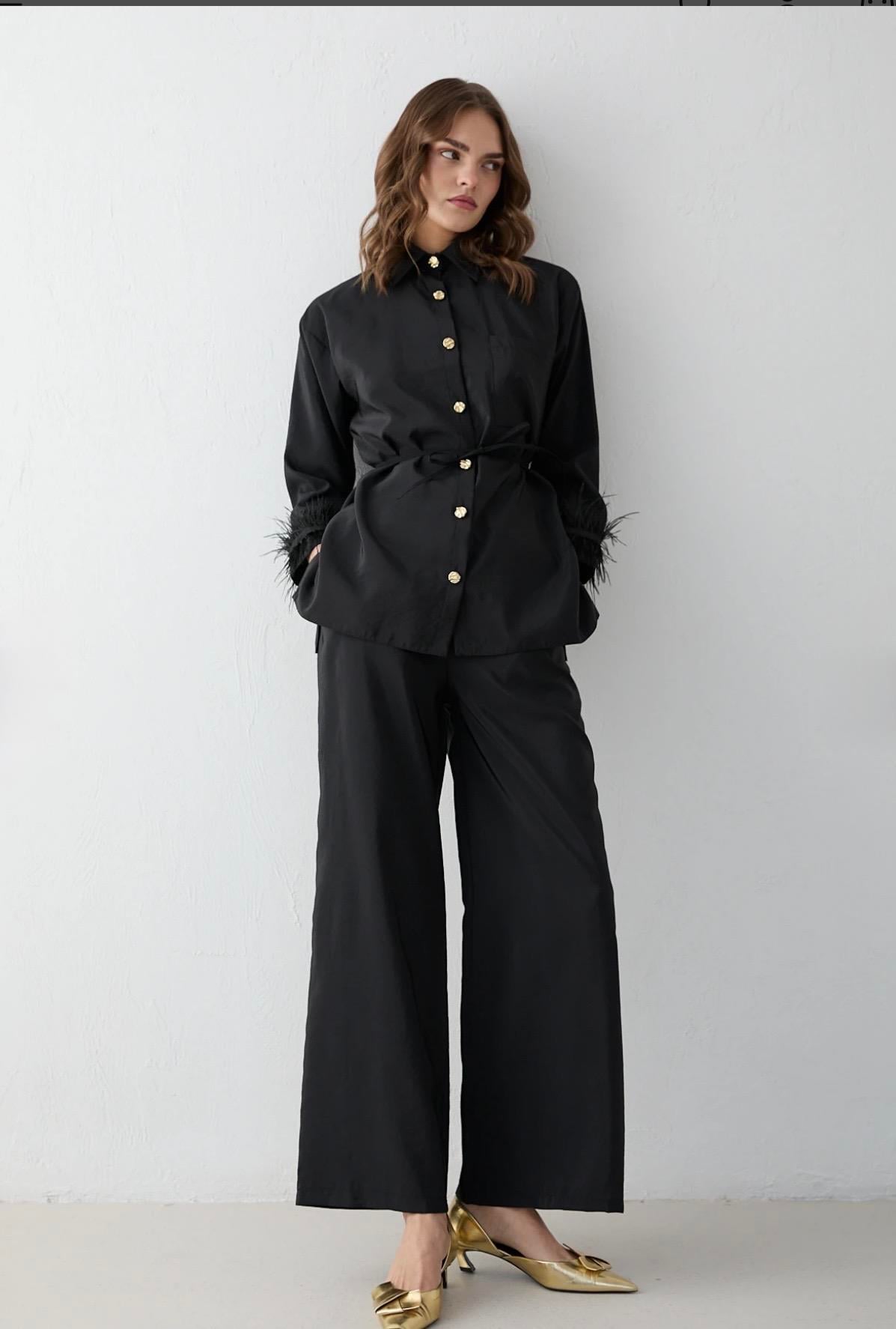 Lady Otriş takım - Siyah 
