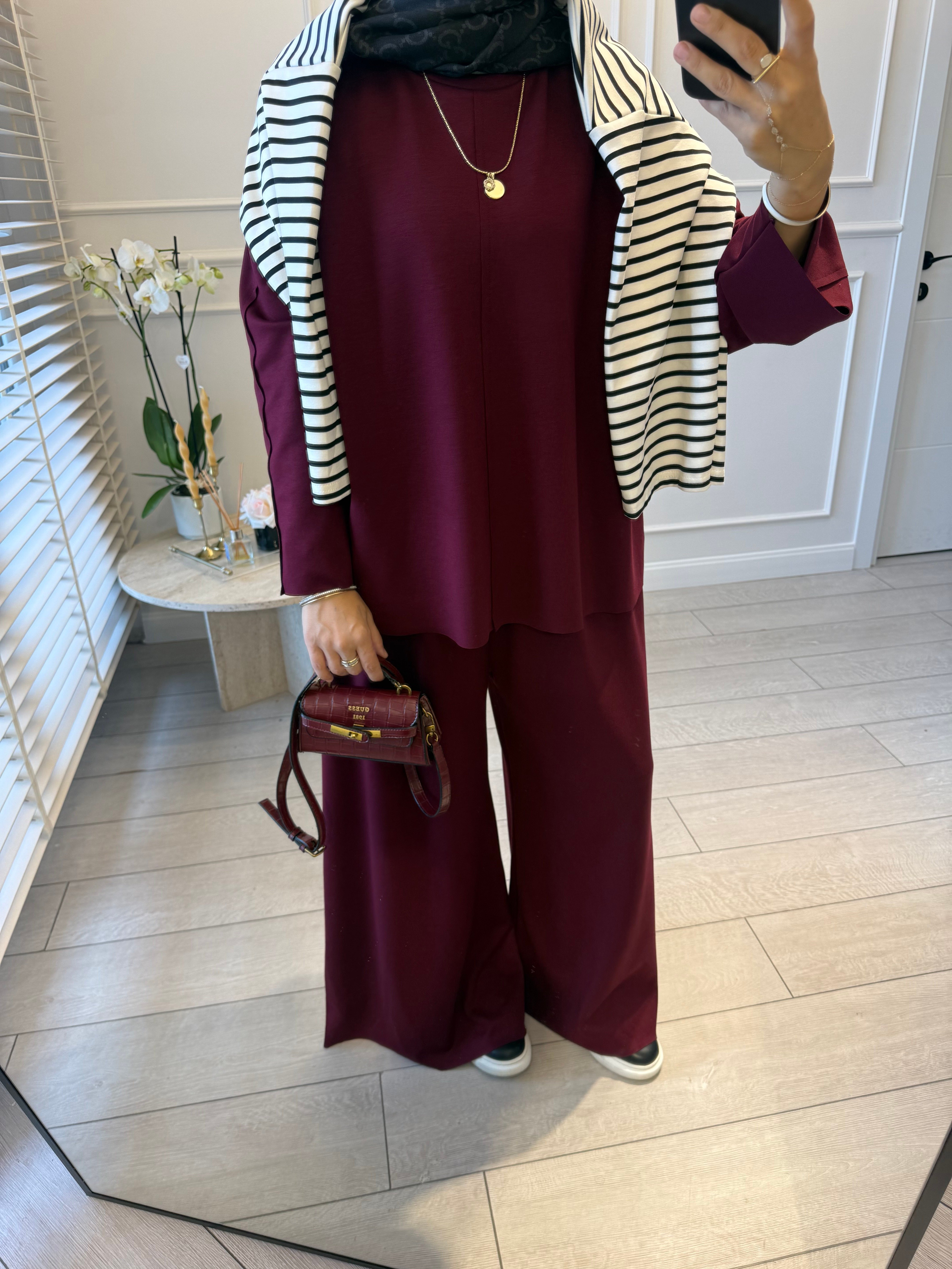 Luxe Oysh takım - Bordo