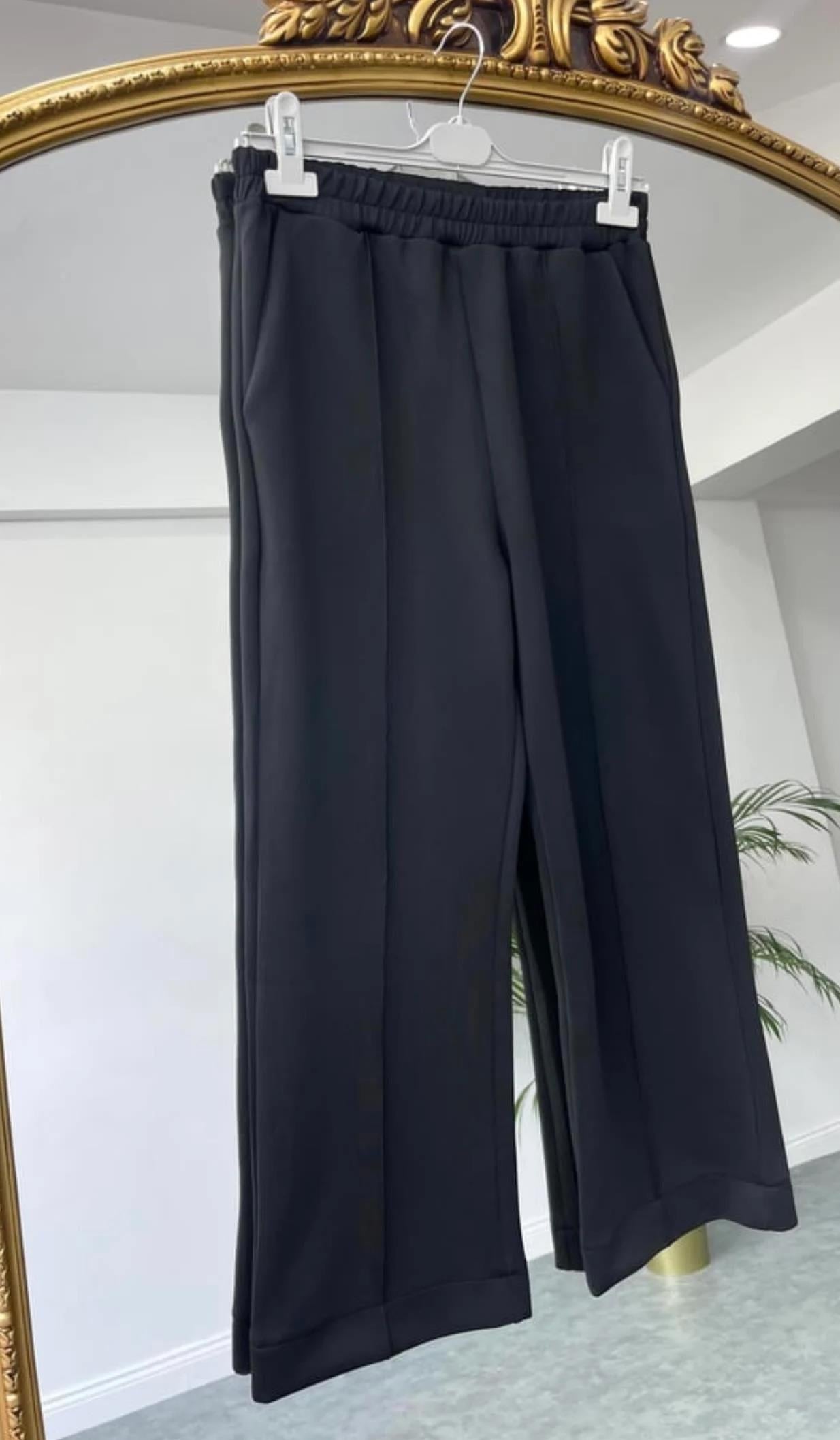 Skuba Çimalı Pantolon Siyah