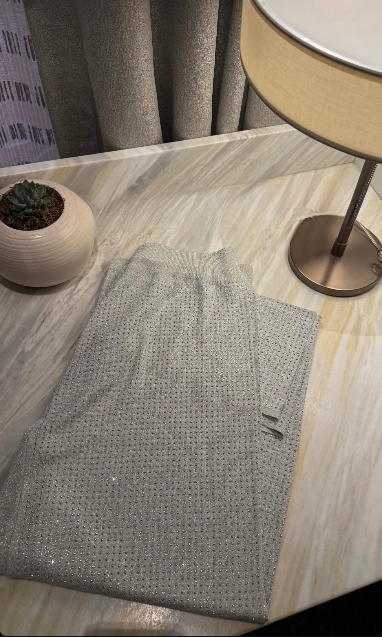 Taşlı Pantolon| Gri