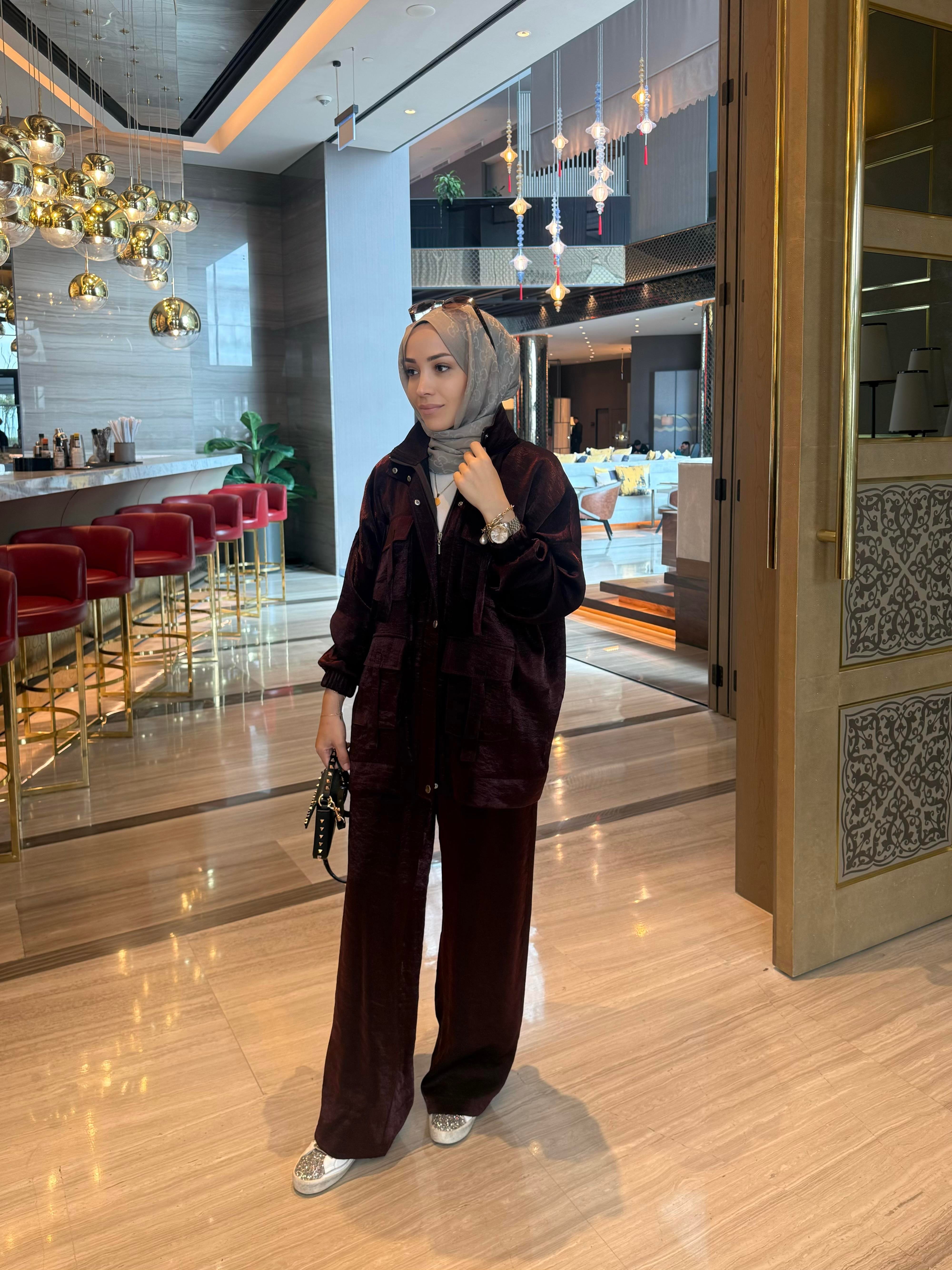 Zena ithal tasarım takım Bordo