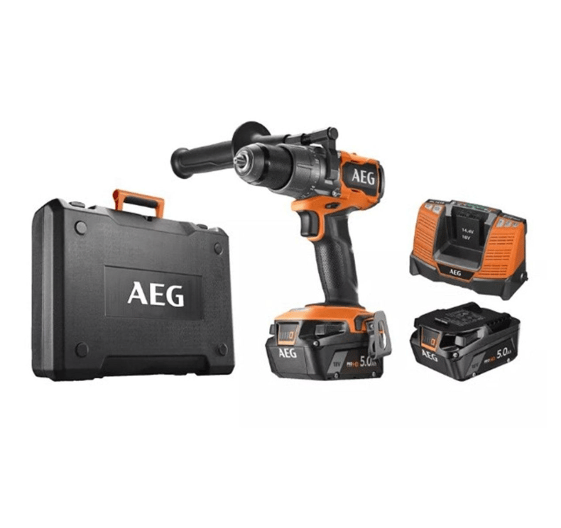 AEG BSB 18C3BL-502C 18V 5.0Ah Çift Akülü Kömürsüz Darbeli Matkap (T4935478939)
