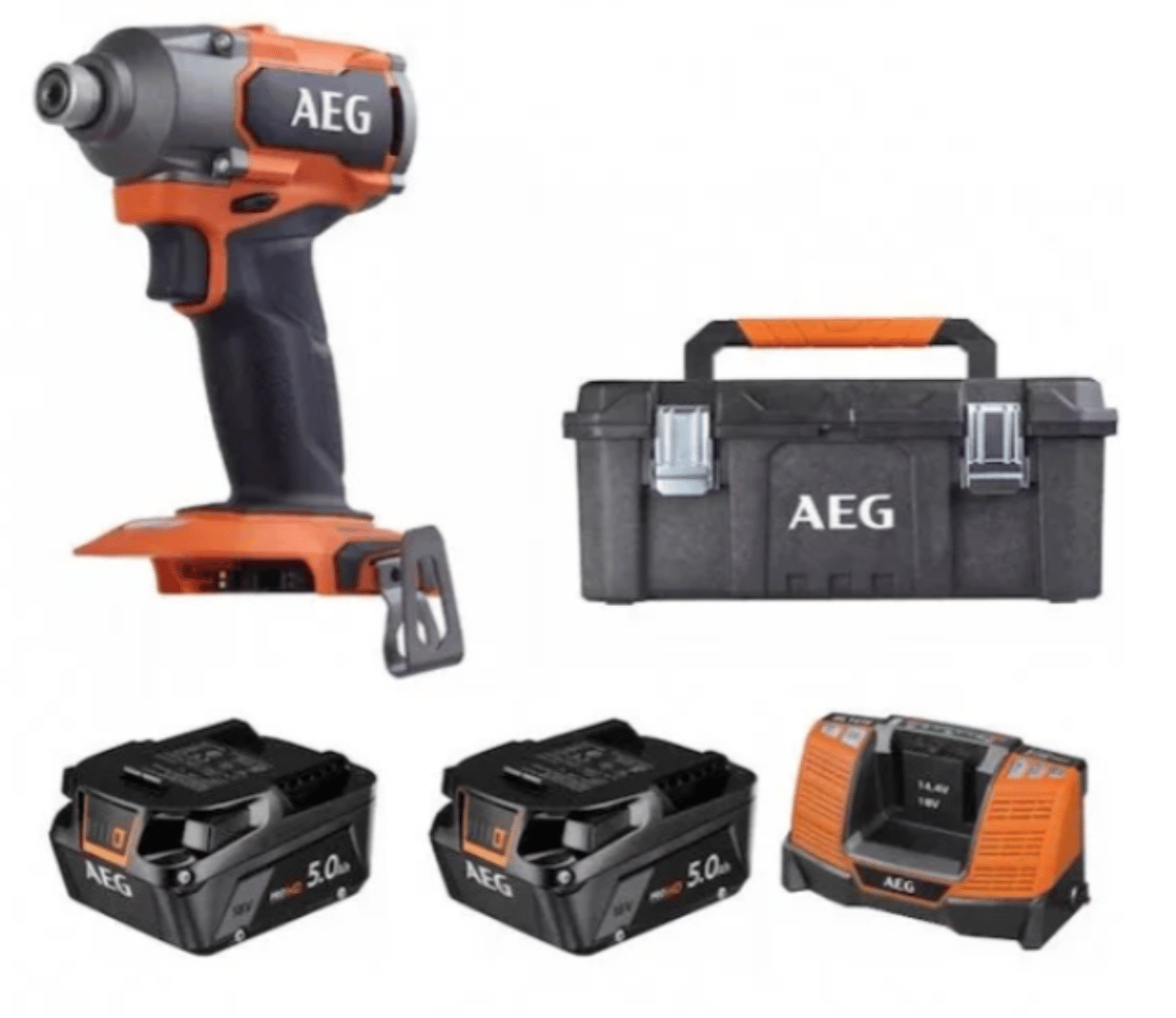 AEG BSS 18C3B3-502 18V 5.0Ah Çift Akülü Kömürsüz Darbeli Vidalama
