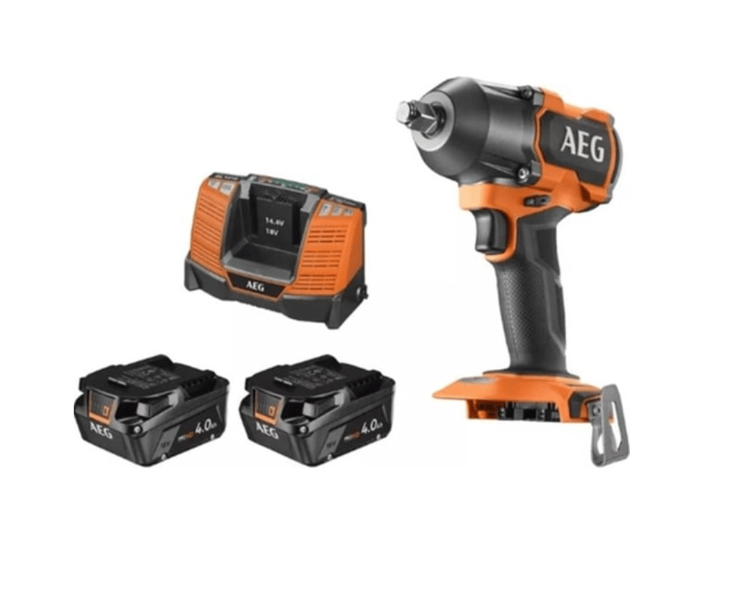 AEG BSS 18MTF12BL-402C 18V 4.0Ah Çift Akülü Kömürsüz Mid-Torque 1/2