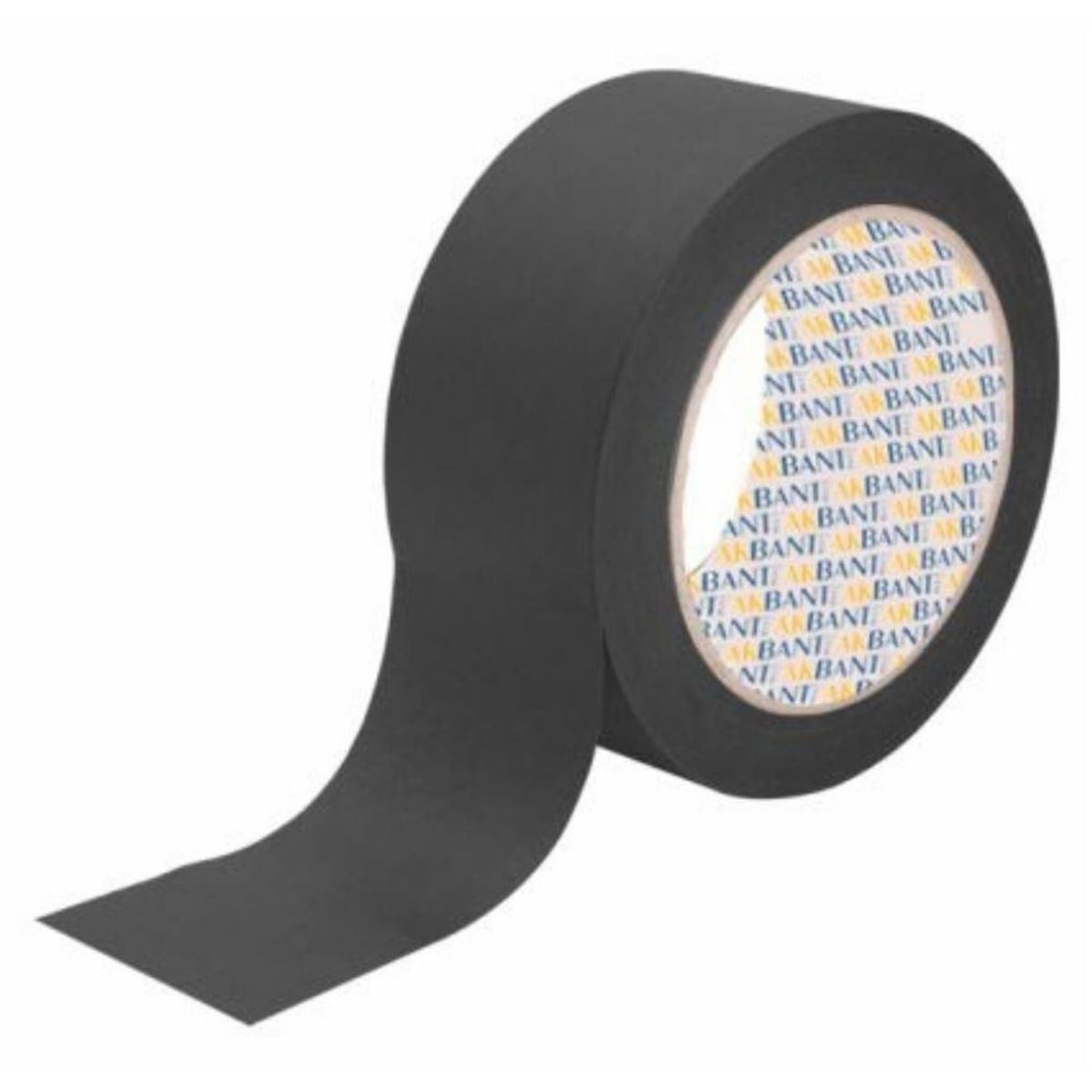 AKBANT Tamir Bandı Siyah 48 mm x 10 mt - Profesyonel Bez Takviyeli Güçlü Duct Tape Su Yalıtım ve Yırtık Bandı