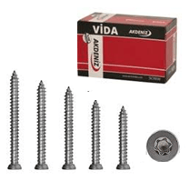 AKDENİZ Buldex Vida 7.5x100 mm 100'lü Paket - Profesyonel Çinko Kaplı Dübelsiz Beton Vidası, Yüksek Tork Mukavemetli Şantiye Tipi Havşalı Kasat Tipi Buldex Vida