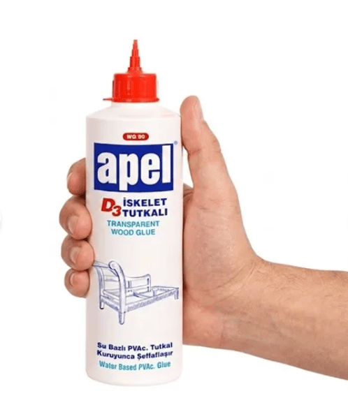 APEL WG90D3 Şeffaf İskelet ve Ahşap Tutkalı 0.700 Kg Tüp - EN 204 D3 Suya Dayanıklı Marangoz Tutkalı