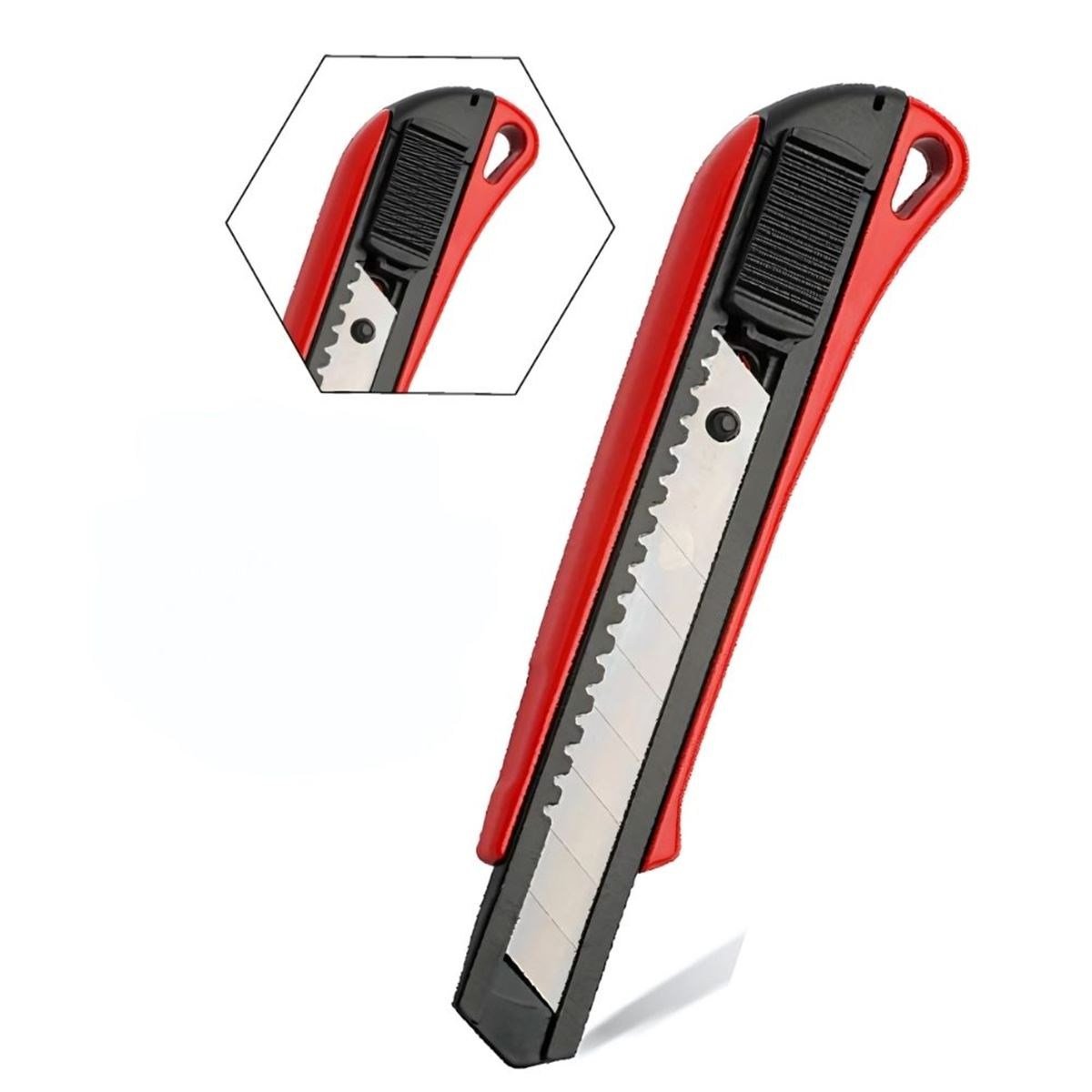 ARSTECH ARS100200 Metal Gövdeli Maket Bıçağı 18 MM (5111) - Ağır Hizmet Tipi Profesyonel Kilitli Falçata