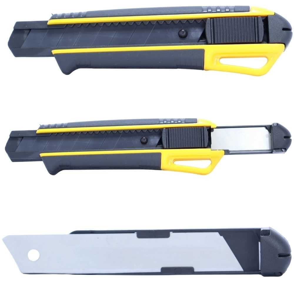 ARSTECH ARS100301BS Yedek Bıçak Hazneli Maket Bıçağı 18 MM - Otomatik Şarjlı Profesyonel Tip Kilitli Falçata