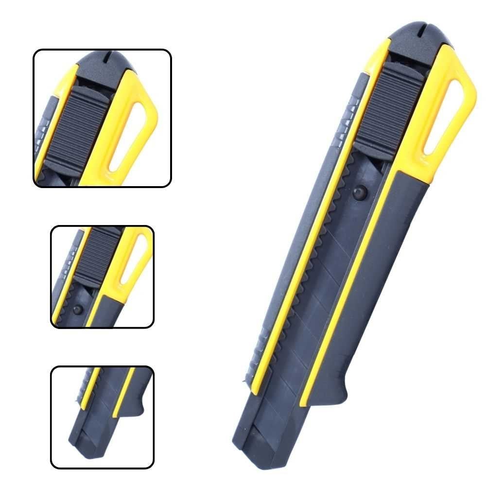 ARSTECH ARS100301BS Yedek Bıçak Hazneli Maket Bıçağı 18 MM - Otomatik Şarjlı Profesyonel Tip Kilitli Falçata