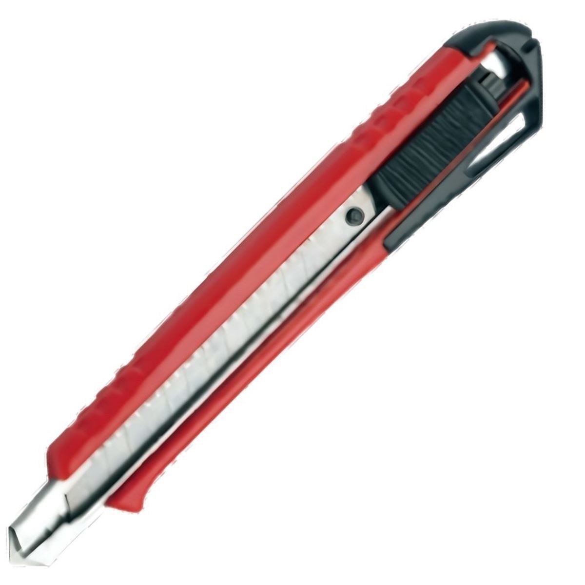 ARSTECH ARS100306 Plastik Gövdeli Maket Bıçağı 9 MM - Hassas Grafik, Maket ve Ofis Tipi Ekonomik Kilitli Falçata