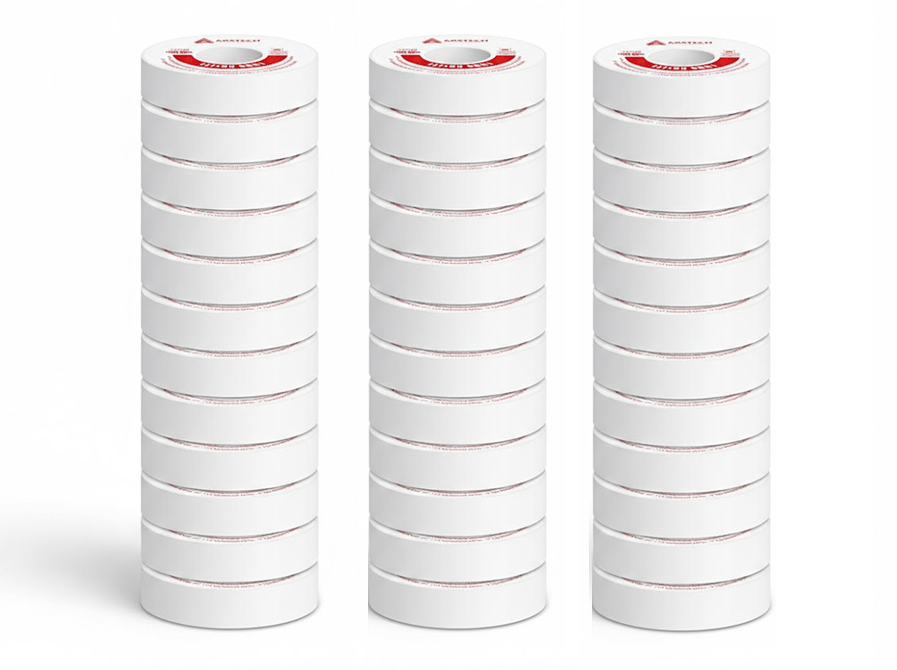 ARSTECH Teflon Bandı 12 mm x 10 mt 0.25 gr - Profesyonel Sızdırmazlık Diş Macunu ve Sıhhi Tesisat PTFE Bandı