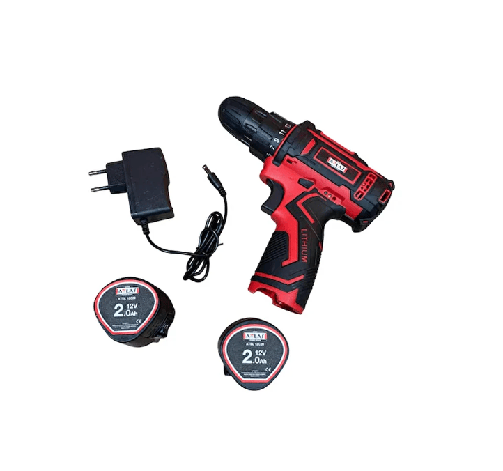 ATTLAS Eco 12V CDD-202C 2x2.0Ah Çift Akülü Matkap Vidalama (A0104086)