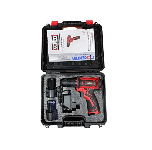 ATTLAS Eco 12V CDD-202C 2x2.0Ah Çift Akülü Matkap Vidalama (A0104086)