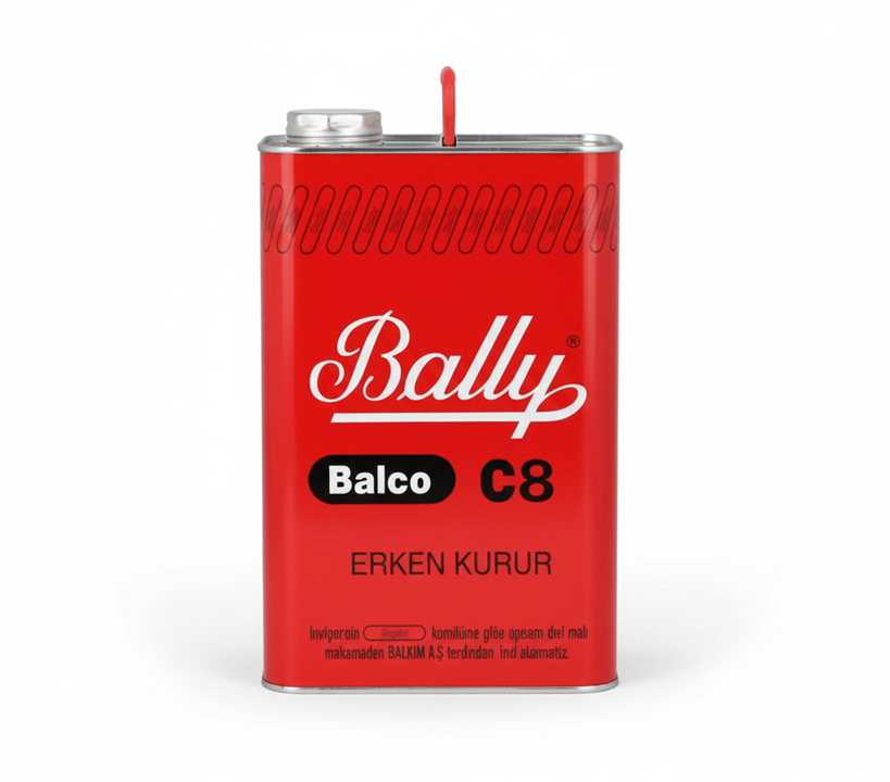 BALLY C8 Yapıştırıcı Kırmızı Galon 3.2 Kg - Profesyonel Yüksek Isı Dirençli Ağır Hizmet Tipi Neopren Kontak Yapıştırıcı