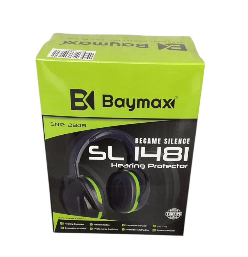 BAYMAX Manşonlu Kulaklık (25 Db) Sl-1447 - Profesyonel Ayarlanabilir İş Güvenliği Kulaklığı