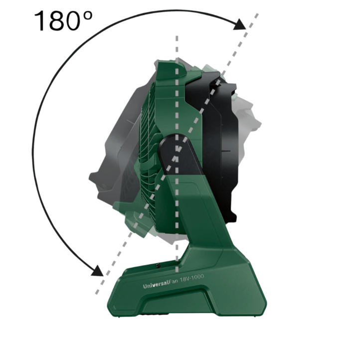 BOSCH Akülü Fan UniversalFan 18V-1000 (Aküsüz) - 18 Volt Taşınabilir Şantiyeci ve Kamp Tipi Vantilatör