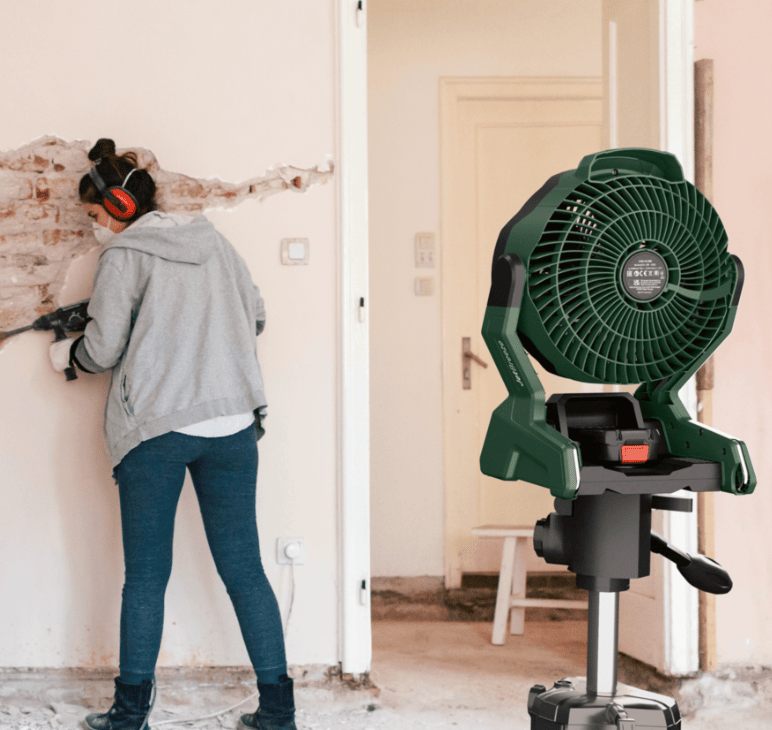 BOSCH Akülü Fan UniversalFan 18V-1000 (Aküsüz) - 18 Volt Taşınabilir Şantiyeci ve Kamp Tipi Vantilatör