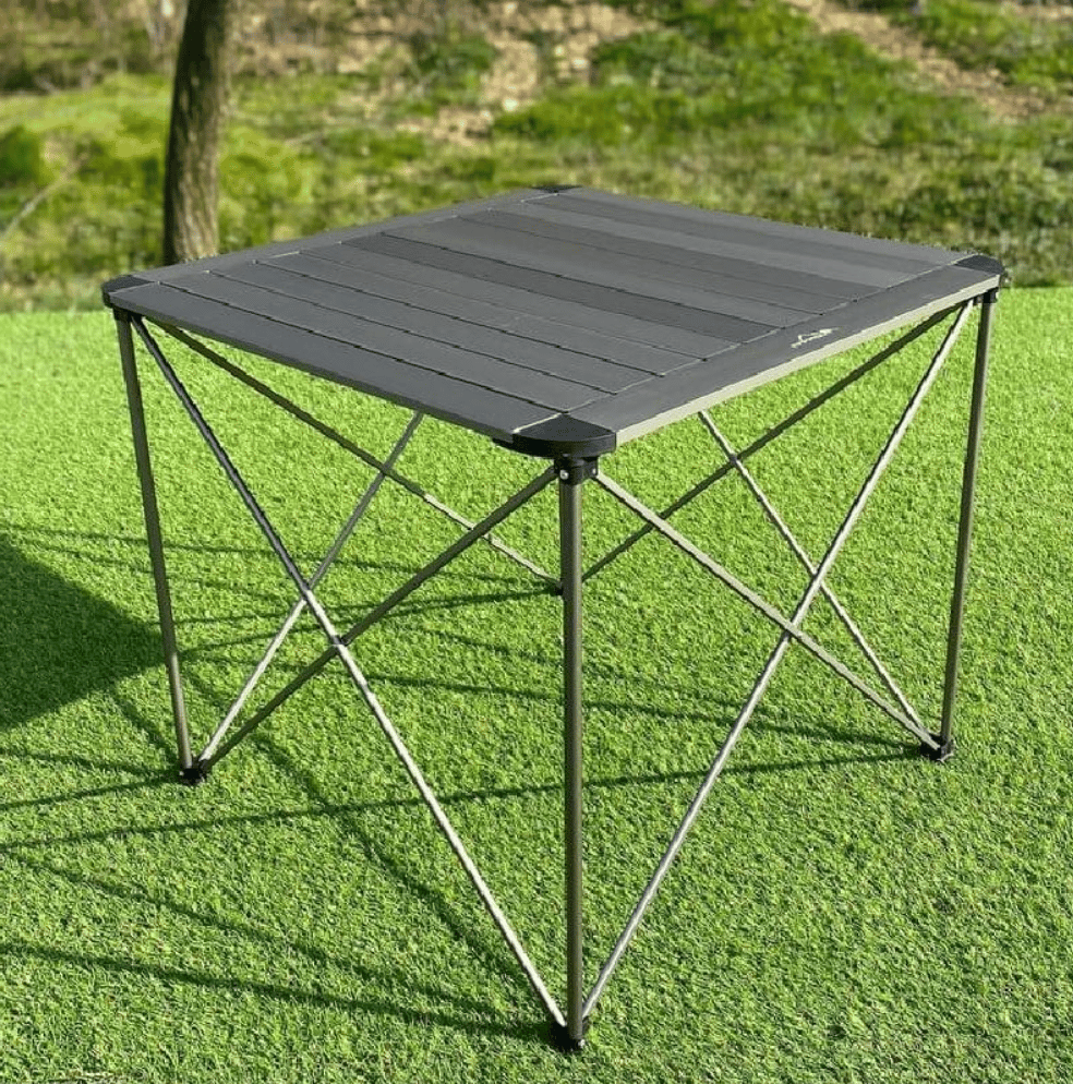 CAMPOUT Alüminyum Kamp Masası Büyük - Katlanabilir Geniş Yüzeyli Portatif Piknik ve Outdoor Masası