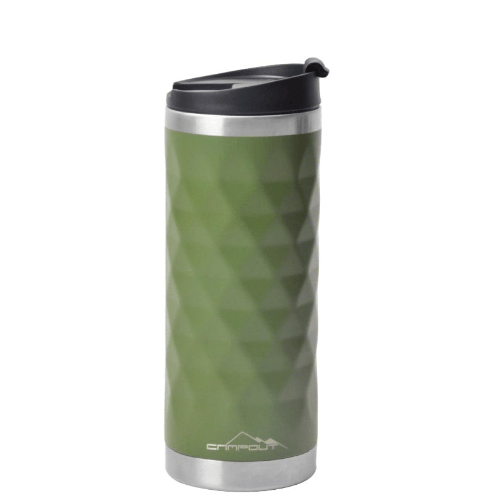 CAMPOUT Çay Kahve Termosu Yeşil - 1 Litre Vakumlu Paslanmaz Çelik Sızdırmaz Outdoor Termos