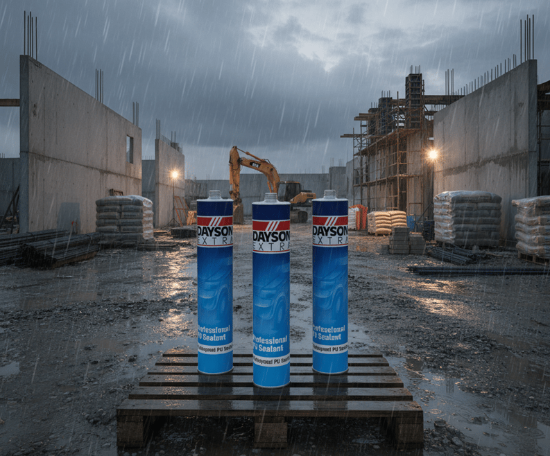 DAYSON EXTRA PU Mastik Antrasit Gri 280 ml - Profesyonel Poliüretan Otomotiv ve Yapı Yapıştırıcı Sızdırmazlık Macunu