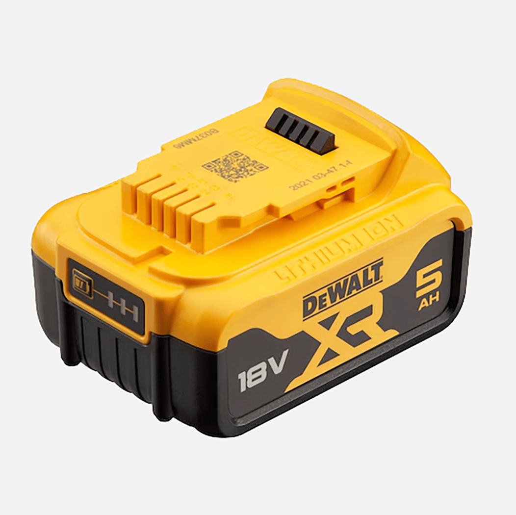 DEWALT DCB184 18V 5.0 Ah XR Li-Ion Akü - Profesyonel Yüksek Kapasiteli Şarjlı Matkap Bataryası