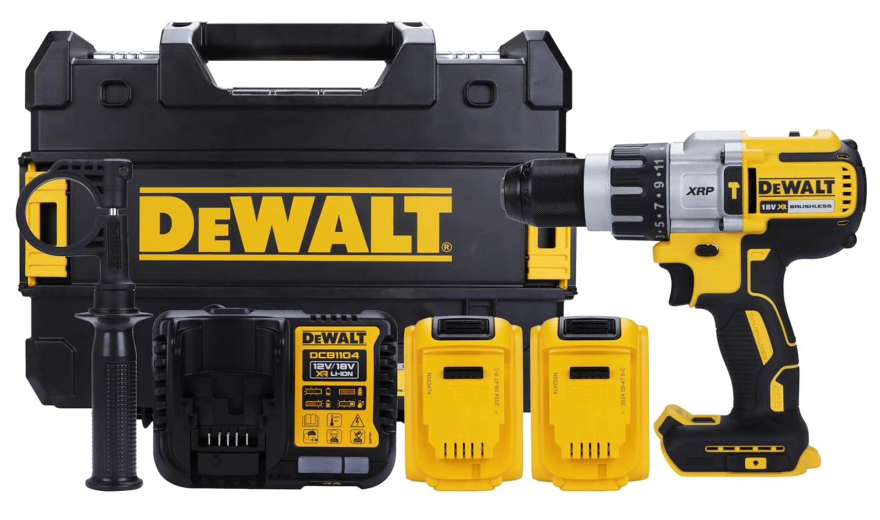 DEWALT DCD996P2 18V 5.0Ah Çift Akülü Kömürsüz Darbeli Matkap Vidalama (95Nm Tork)