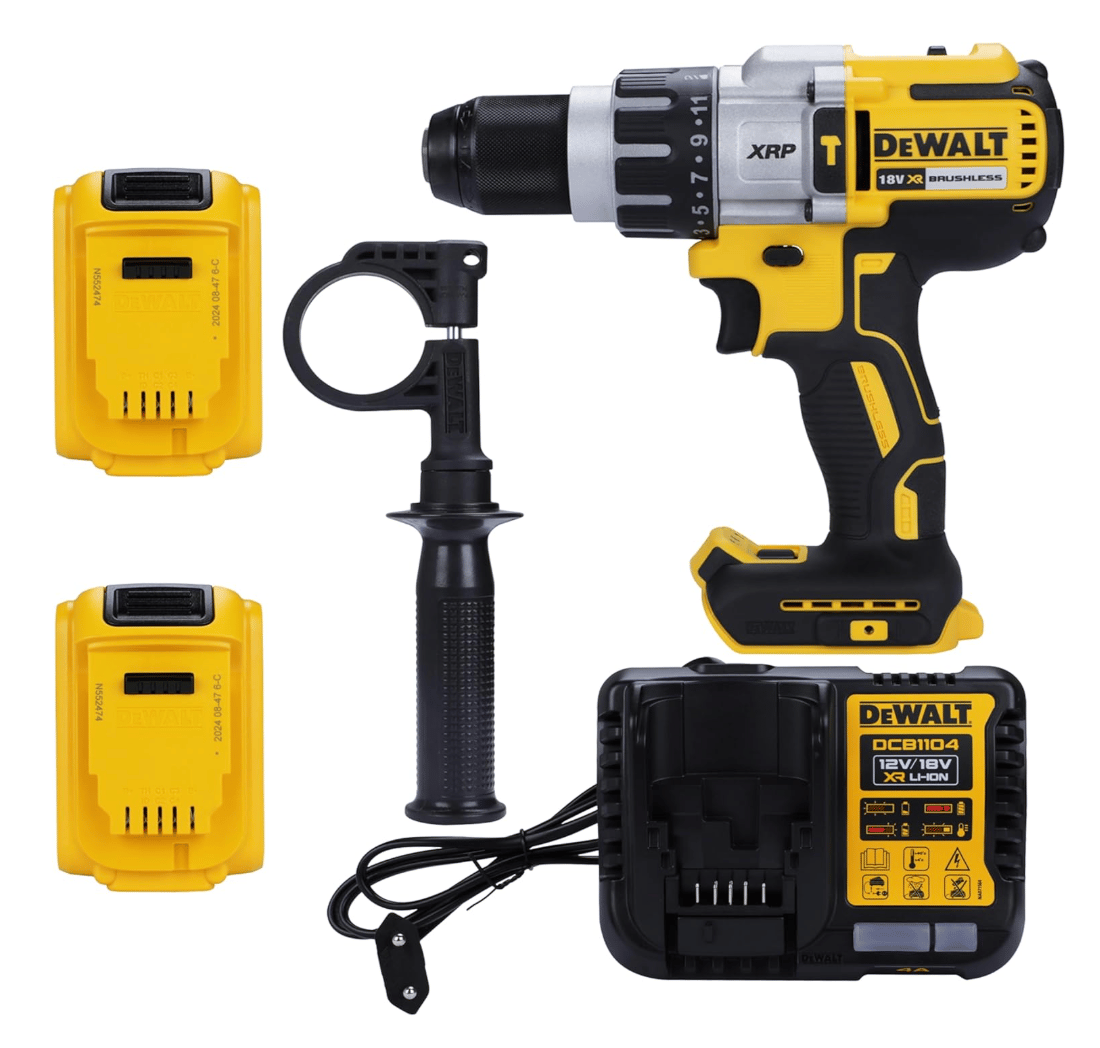 DEWALT DCD996P2 18V 5.0Ah Çift Akülü Kömürsüz Darbeli Matkap Vidalama (95Nm Tork)