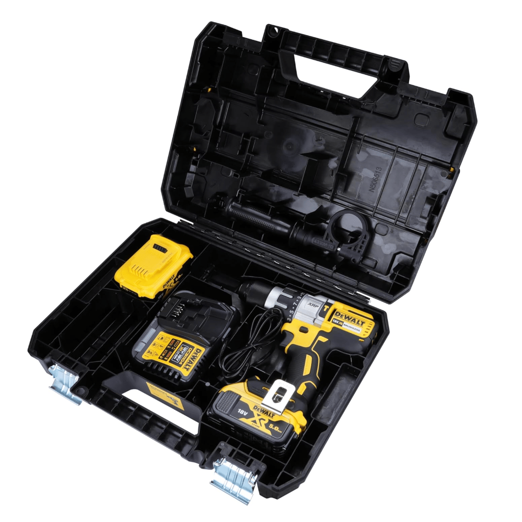 DEWALT DCD996P2 18V 5.0Ah Çift Akülü Kömürsüz Darbeli Matkap Vidalama (95Nm Tork)