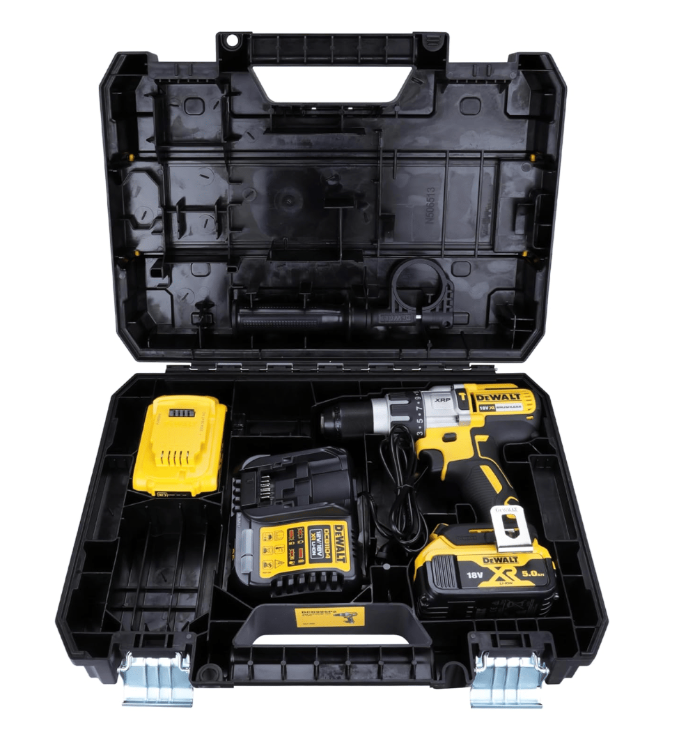 DEWALT DCD996P2 18V 5.0Ah Çift Akülü Kömürsüz Darbeli Matkap Vidalama (95Nm Tork)