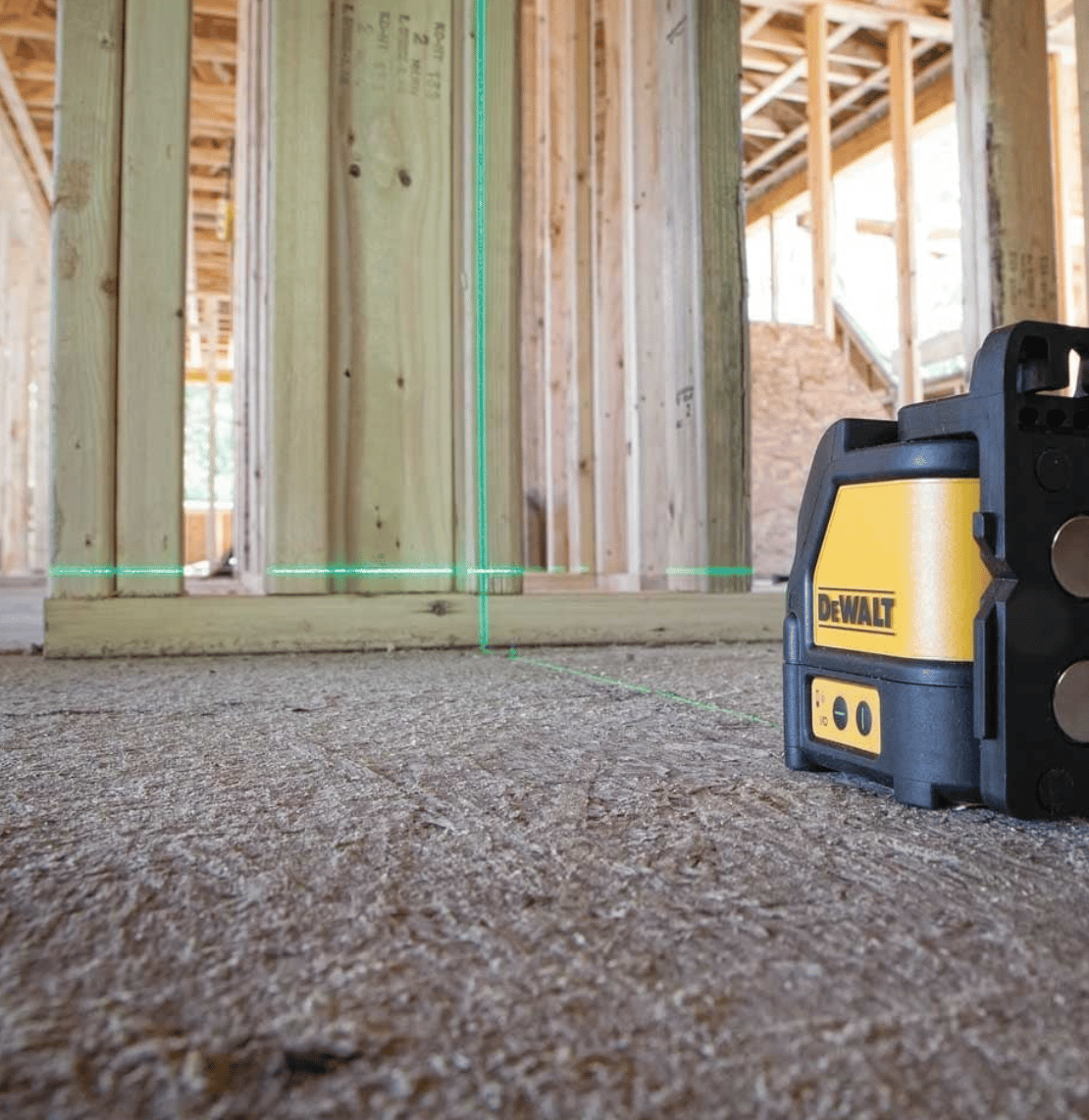 DEWALT DW088CG Çapraz Çizgi Yeşil Lazer Hizalama - Profesyonel Yüksek Görünürlüklü Distomat Terazi