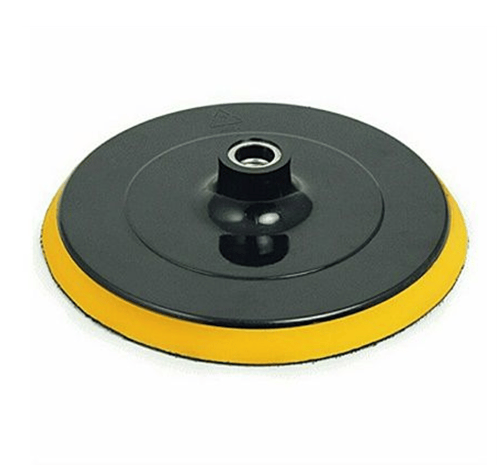 DMAX DMX4021 Cırt Zımpara Tabanı 115 mm - Profesyonel M14 Paslanmaz Göbekli Avuç Taşlama Matkap Uyumlu Cırtlı Zımpara Pedi