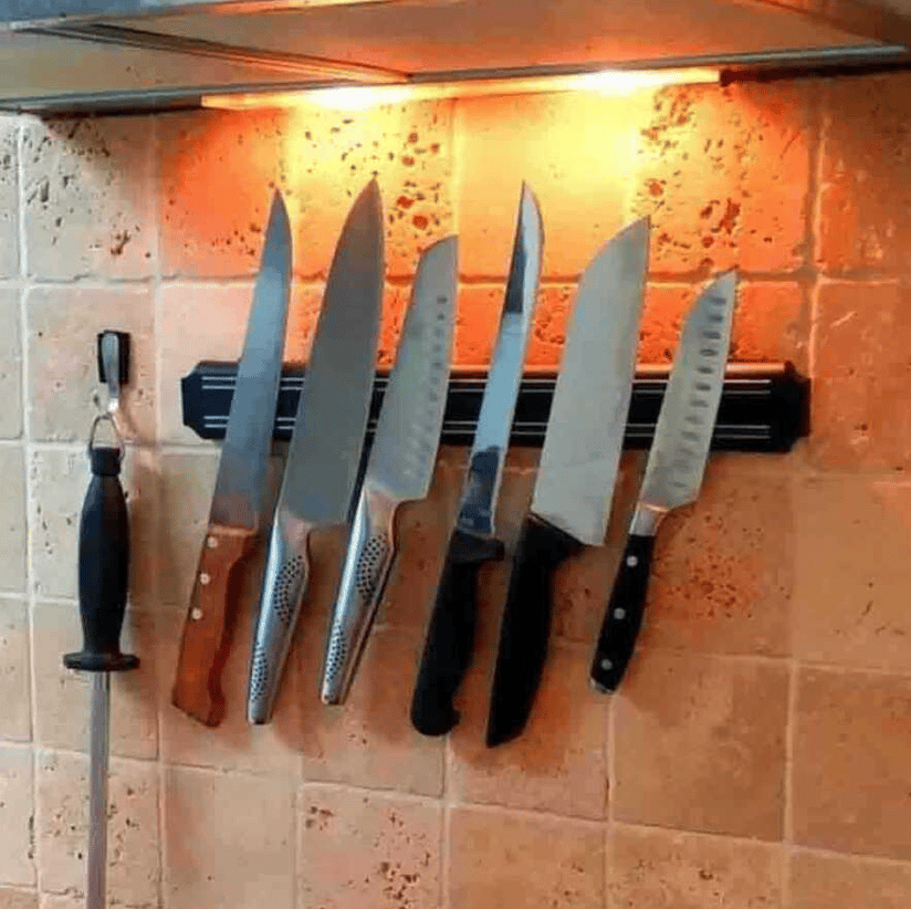 EPINOX Eko Manyetik Bıçak Askısı 55 cm (RP-04) - Duvar Tipi Geniş Ekonomik Mıknatıslı Bıçak Tutucu