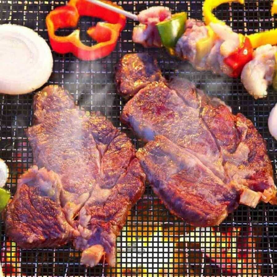 EPINOX FBT-40 Fiberglas Barbekü Teli 40x50 cm – Yanmaz Yapışmaz Mutfak Matı