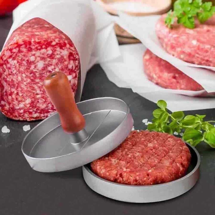 EPINOX HPR-12 Alüminyum Hamburger Presi 12 cm – Profesyonel Manuel Köfte Şekillendirici