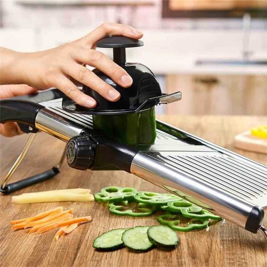 EPINOX MD-05 Mandolin Cips Dilimleyici – Profesyonel Paslanmaz Sebze ve Cips Dilimleme Makinesi