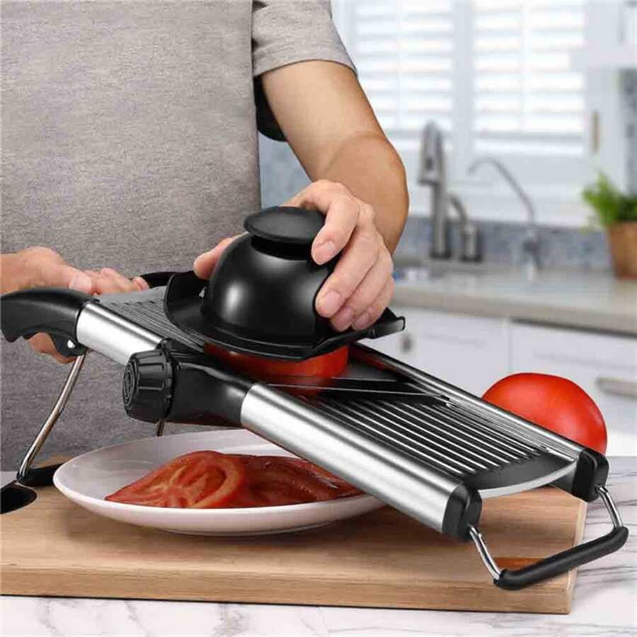 EPINOX MD-05 Mandolin Cips Dilimleyici – Profesyonel Paslanmaz Sebze ve Cips Dilimleme Makinesi