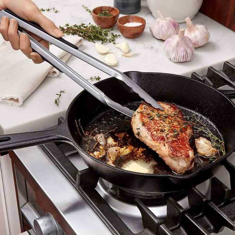 EPINOX PBM-25 Barbekü Maşası 25 cm – Profesyonel Paslanmaz Izgara ve Et Maşası